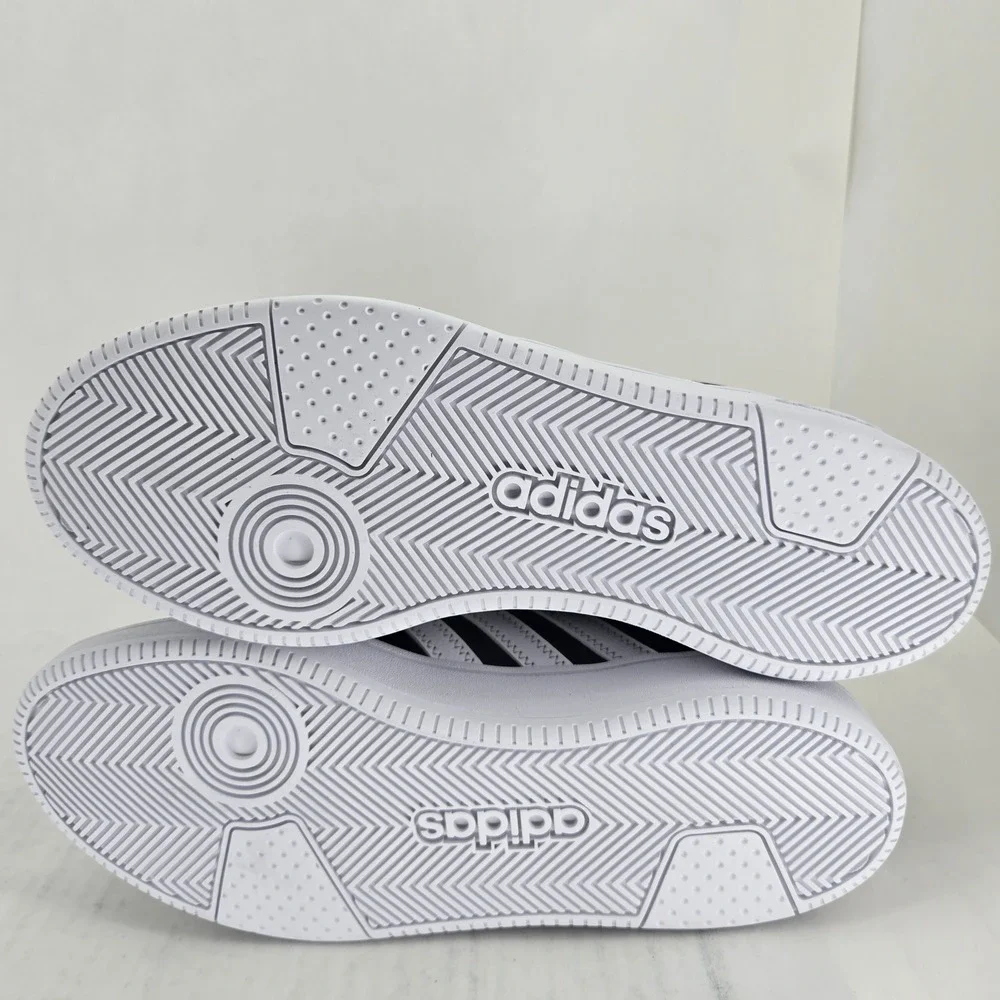 Adidas Hoops Classic Mens 9.5 Sneakers Black White KI1056 Low Top Shoes